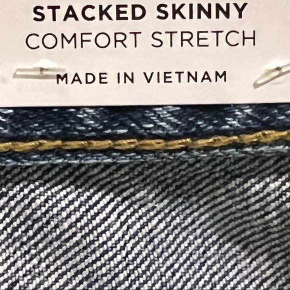 NWT PacSun Men’s Jeans 28X30 29X32 Medium Indigo Stacked Skinny Comfort Stretch - Picture 9 of 13